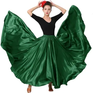Womens Full Ankle Length Retro Long Maxi Tea Skirt for Dance Halloween Costume Party Cosplay Renaissance Festival Faire