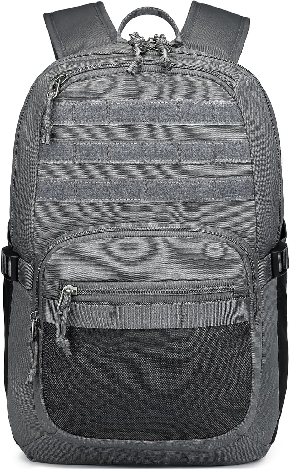 Wotony Military Tactical Backpack for Men Army 3 Days Assault Pack Bag with Molle System for Outdoor Adventures (grey, 25L)