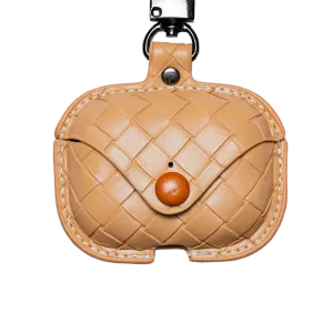 Woven Pattern Leather AirPods Case