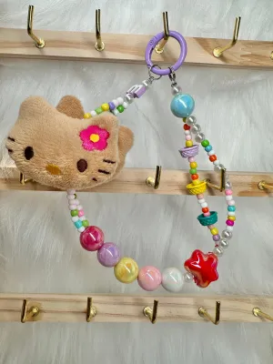 Wristlet/Versatile Accessory - Cutesy Caramel Plush Kitty