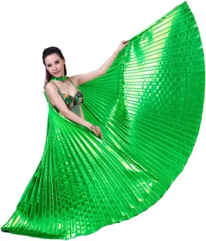 Wuchieal Women's Egyptian Egypt Belly Dance Costume Bifurcate Isis Wings