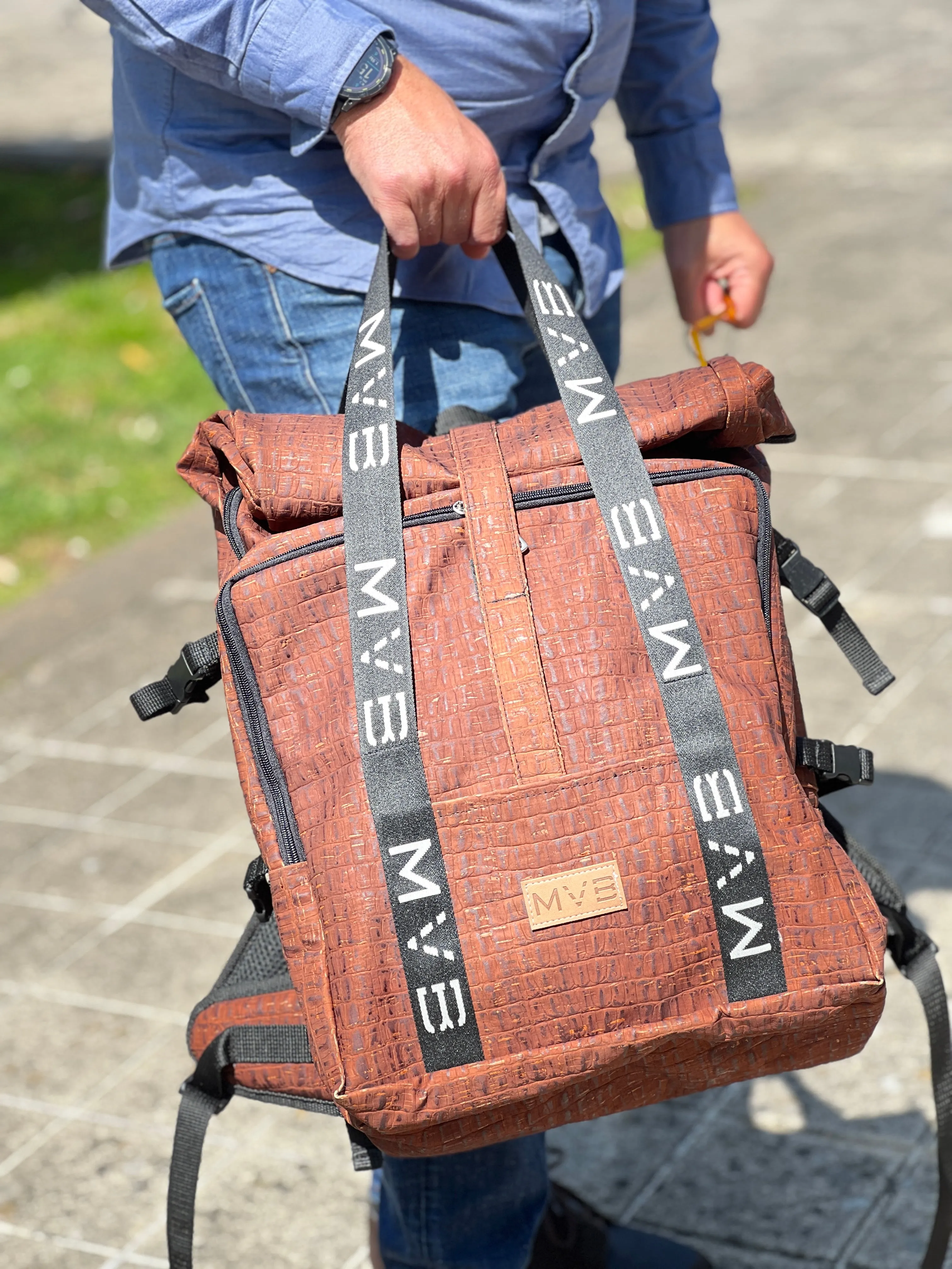 Xplorer Vegan Backpack for travel croco