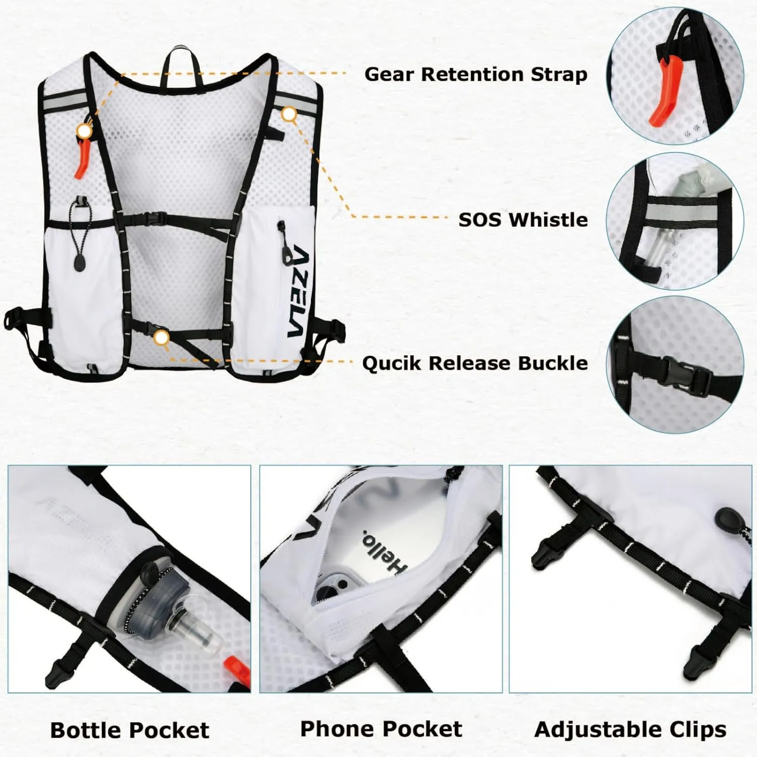 YAPJEB Lightweight Hydration Backpack