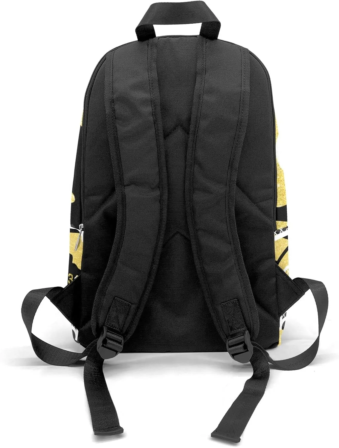 Yellow Ice Hockey Player Personalized Backpack for Teen Custom Travel Backpack for Boys Girs Bookbag Casual Bag Name Gift, Design 14, EU5566SS