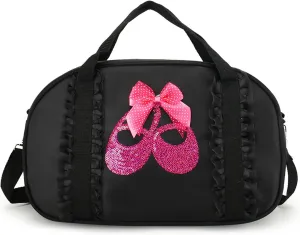 Yitengteng Dance Bag,Cute Ballet Dance Storage Package,Fitness Luggage Package Suitable for All Women Little Ballerina
