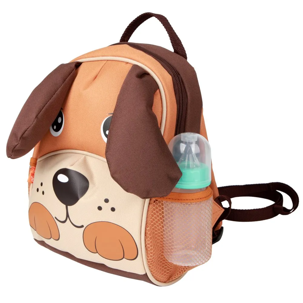 yodo Kids Insulated Toddler Backpack with Safety Harness Leash and Name Label - Playful Preschool Lunch Boxes Carry Bag, Dog