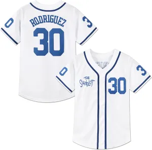 Youth Baseball Jersey #30 Stitched The Sandlot Benny The Jet Rodriguez Movie Kids Baseball Jersey Gift for Kids XS-XL