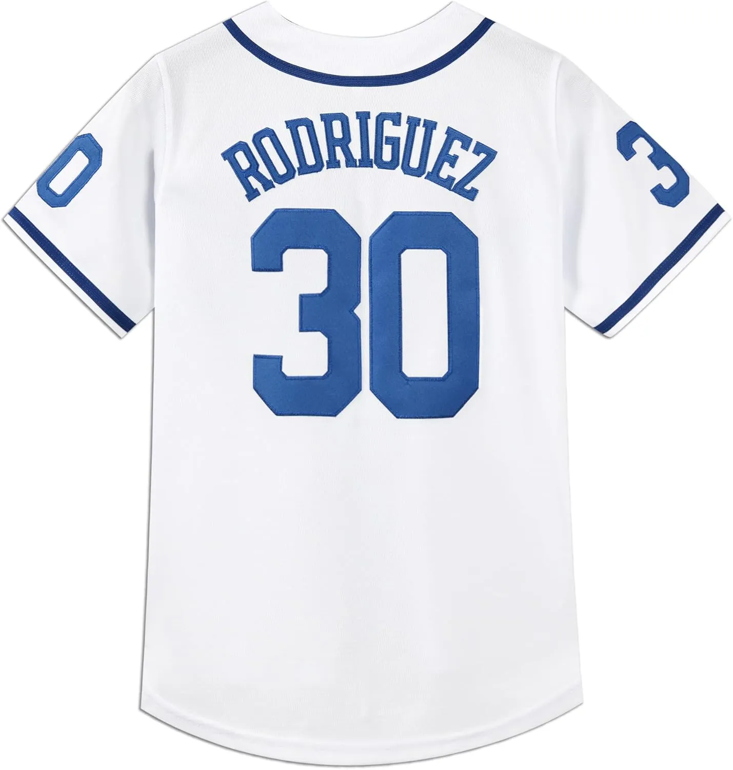 Youth Baseball Jersey #30 Stitched The Sandlot Benny The Jet Rodriguez Movie Kids Baseball Jersey Gift for Kids XS-XL