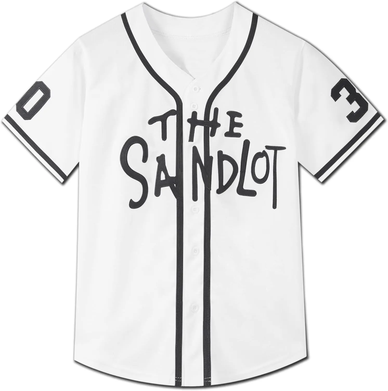 Youth Baseball Jersey #30 Stitched The Sandlot Benny The Jet Rodriguez Movie Kids Baseball Jersey Gift for Kids XS-XL