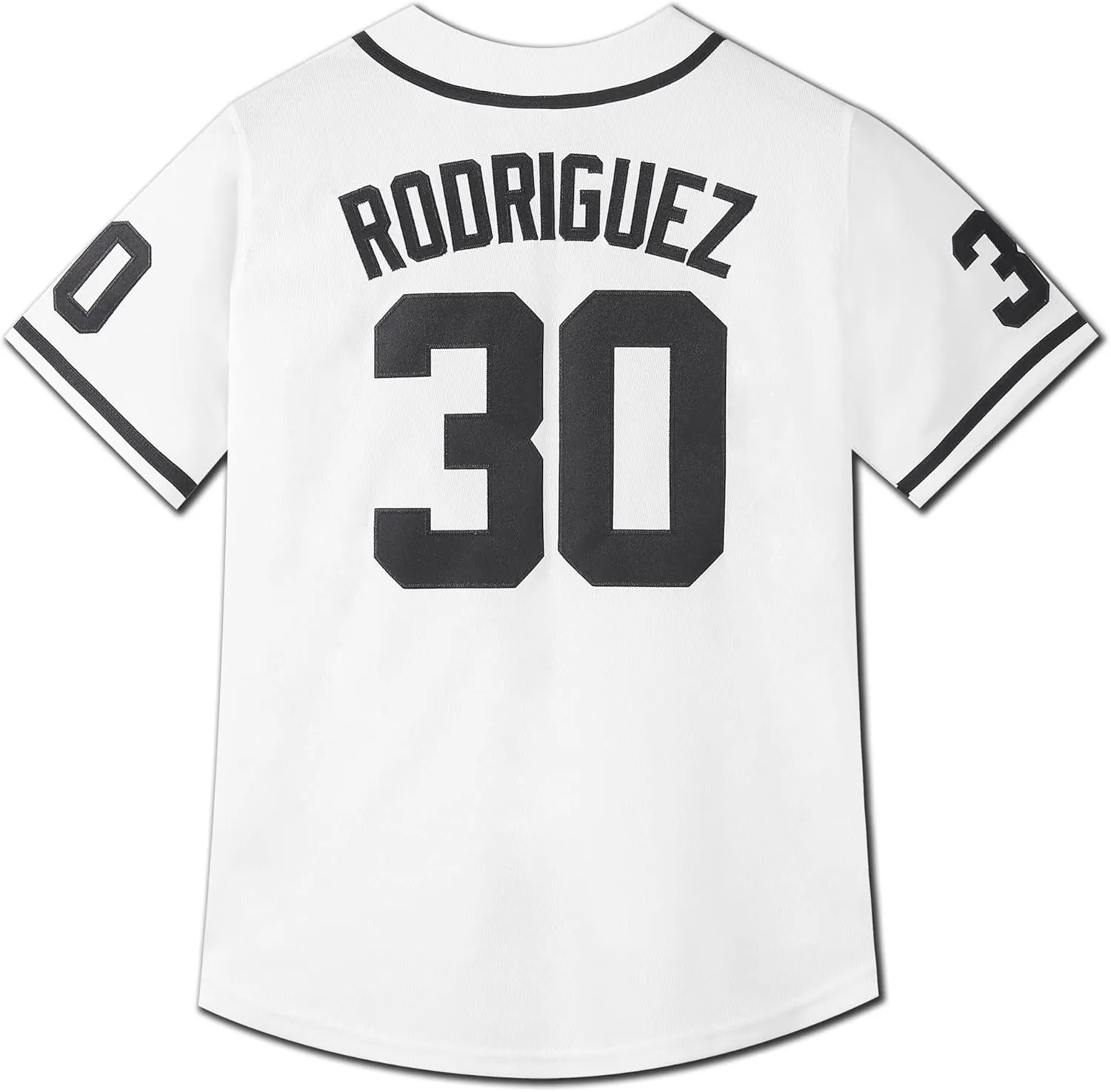 Youth Baseball Jersey #30 Stitched The Sandlot Benny The Jet Rodriguez Movie Kids Baseball Jersey Gift for Kids XS-XL