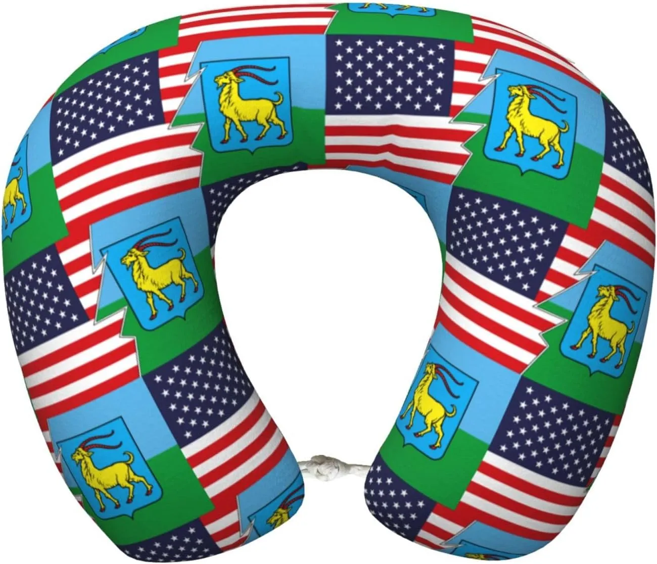 Zastava Istarske županije and America Neck Pillow Memory Foam U-Shaped Travel Neck Pillow for Airplanes Car Home