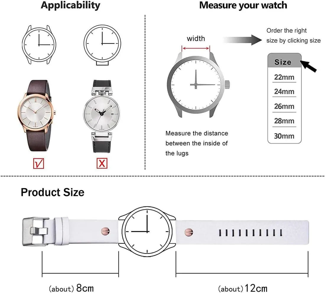 ZHUOLEI Diesel Calfskin Leather Watch Band Litchi Pattern Strap with Tool 22mm 24mm 26mm 28mm 30mm Replacement for Men's Diesel Watches