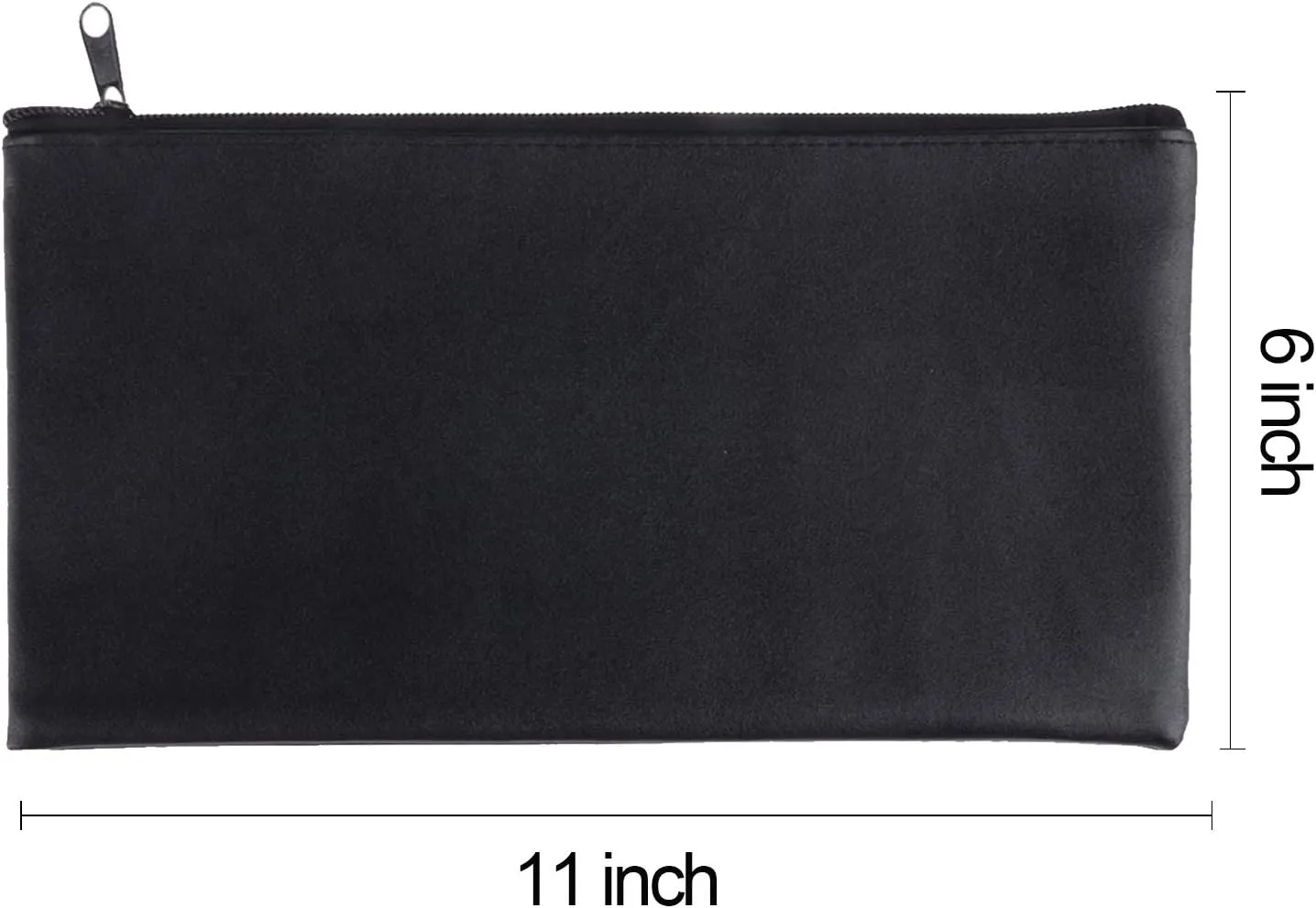 Zipper Bank Bags, 4 Pack Money Pouch PU Leather Cash and Coin Pouch with Zipper (Mix-Color)