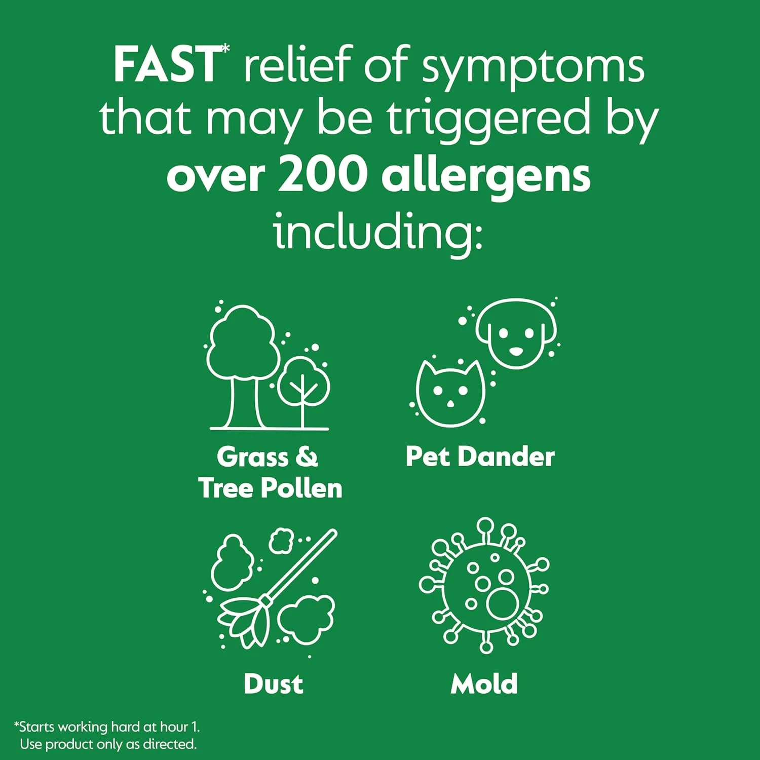 Zyrtec 24 Hour Allergy Relief Tablets, Allergy Medicine with 10 mg Cetirizine HCl per Antihistamine Tablet for Allergies, On-The-Go Relief, Individual Travel Pouches, 14 ct, (14 x 1 ct)